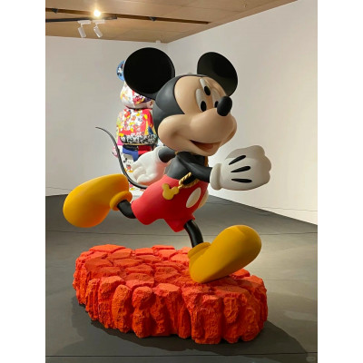 懿清艺术｜迪士尼經典系列：35x40cm 奔跑米奇 大型收藏藝術雕塑