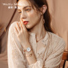 WellyMerck - 珍珠光澤玫瑰金手錶