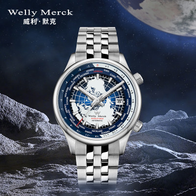 Welly Merck - 057男款銀色鋼帶手錶